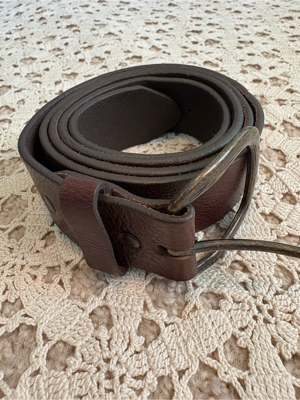 Justin Boots Men’s Top Grain Leather Brown Belt Size 42